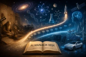 Interaktívna časová os vedeckých objavov prepojená do vedomostnej siete Almanach vedy na veda.sk