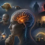 Ilustrácia neurónovej siete znázorňujúca klasické podmieňovanie, amygdalu a vznik asociácií v ľudskom mozgu.